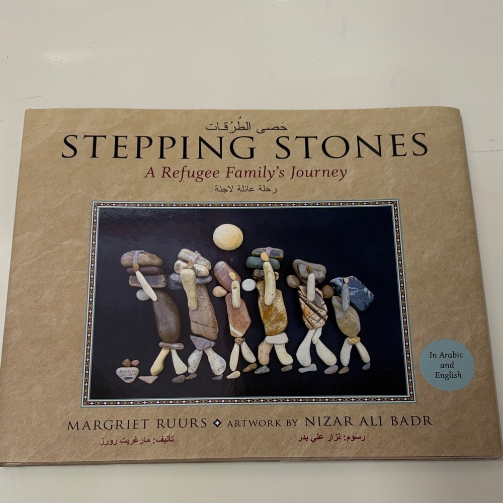 4/$20 Stepping Stones: A Refugee Family's Journey - hard Cover Book